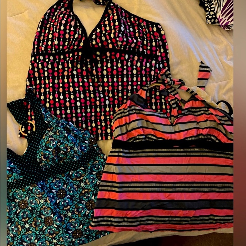 3- 2X Tankini swim tops